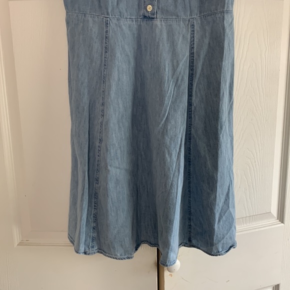 Gap Sleeveless Button-front Dress Light Wash Women’s US XS - Picture 4 of 8